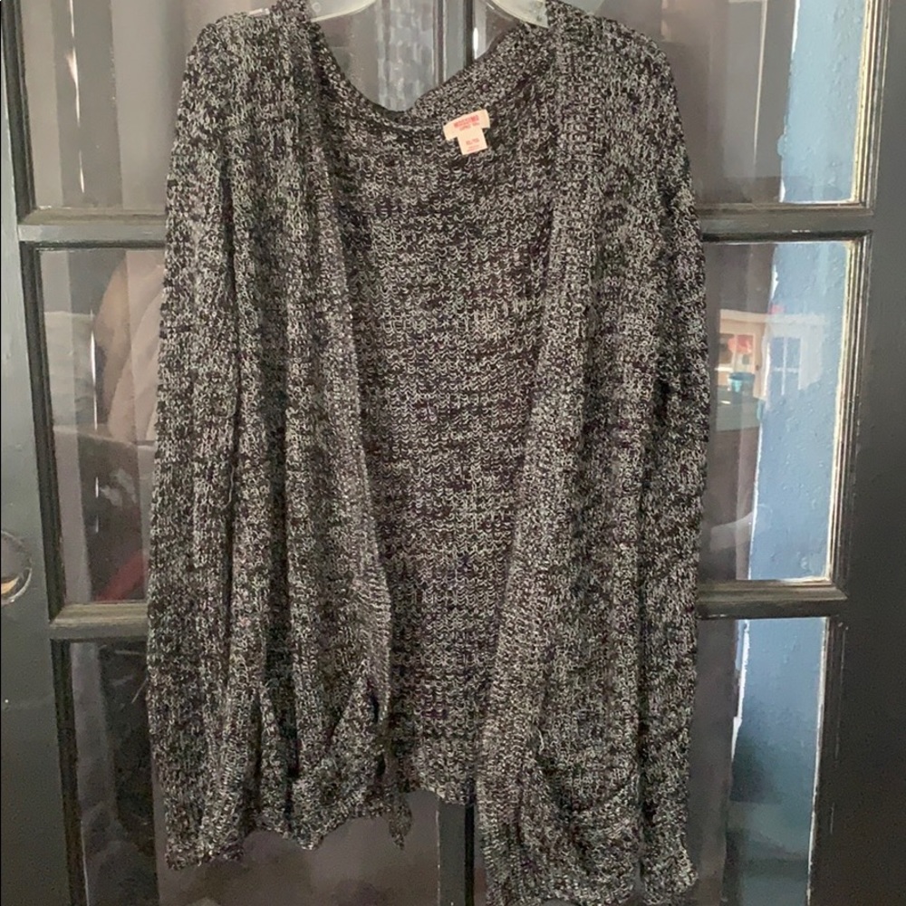 Black and white sweater